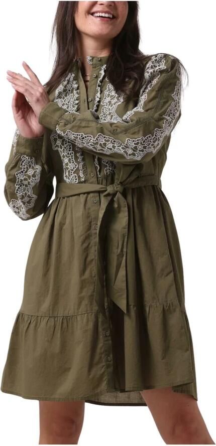 Y.A.S. Dames Jurken Yasmuris Ls Shirt Dress S. Groen - Foto 3