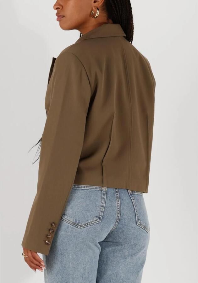 Y.A.S. Dames Blazers Yascappa Ls Short Blazer Bruin - Foto 6