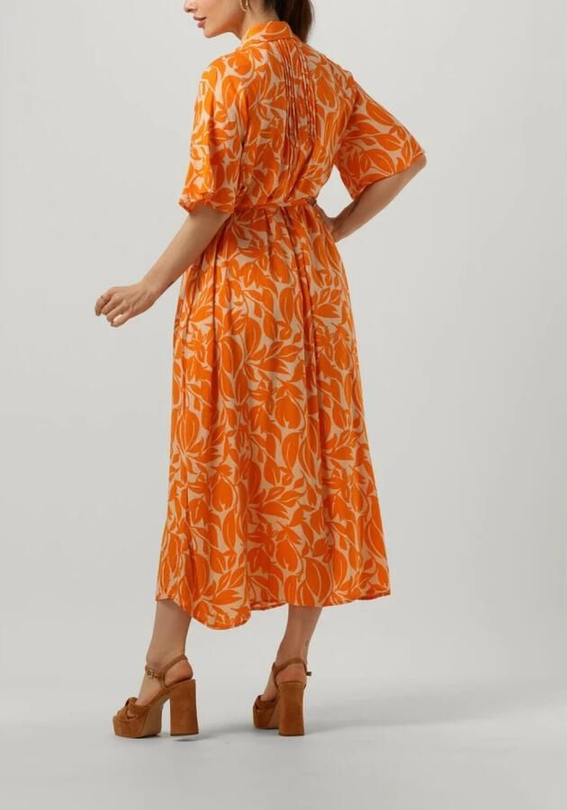 Y.A.S. Dames Jurken Yaslefira 2 4 Long Shirt Dress S. Oranje - Foto 3
