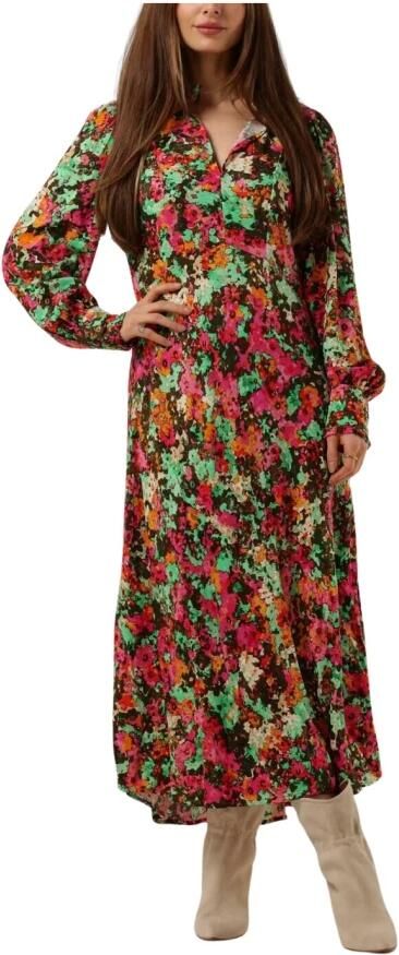 Y.A.S Midi Jurk Yasming Ls Multi Kleur Multicolor Dames - Foto 3