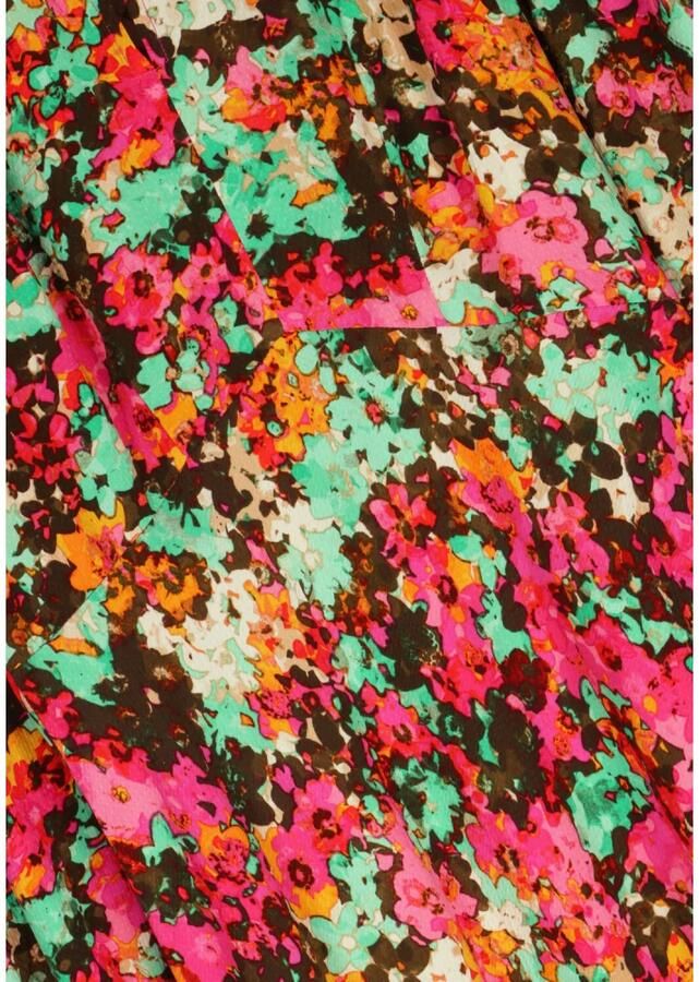 Y.A.S Midi Jurk Yasming Ls Multi Kleur Multicolor Dames