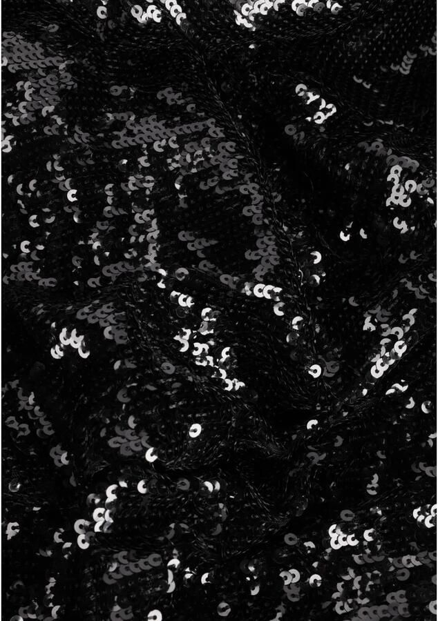 Y.A.S. Zwarte Midi Jurk Yasflapper 7 8 Sequin Dress - Foto 3