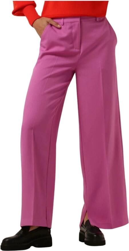 Y.A.S high waist straight fit pantalon YASDEEPLY paars - Foto 4
