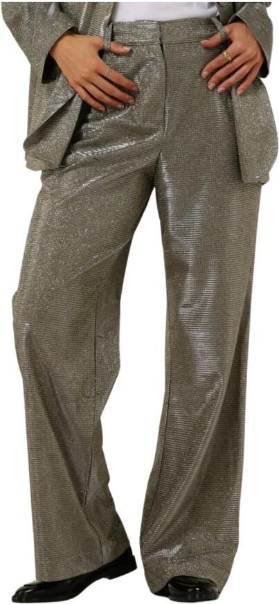 Y.A.S. Dames Broeken Yasstyles Hw Wide Pant Goud - Foto 3
