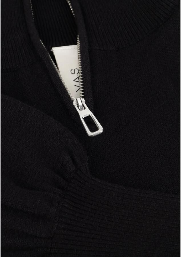Y.A.S. Dames Jurken Yasshanti Ls Zip Knit Dress Zwart - Foto 5