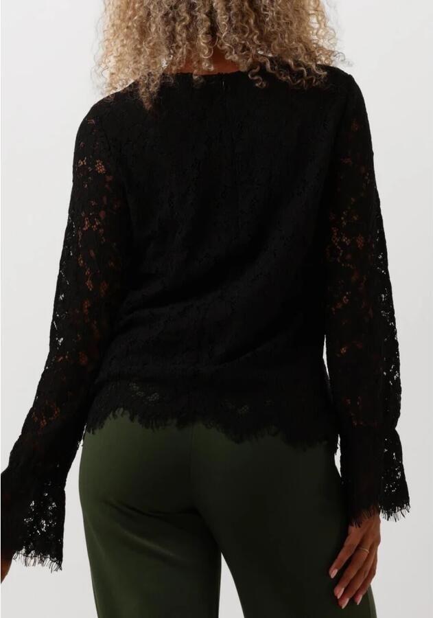 Y.A.S. Dames Tops & T-shirts Yasperla Ls Lace Top Zwart - Foto 9