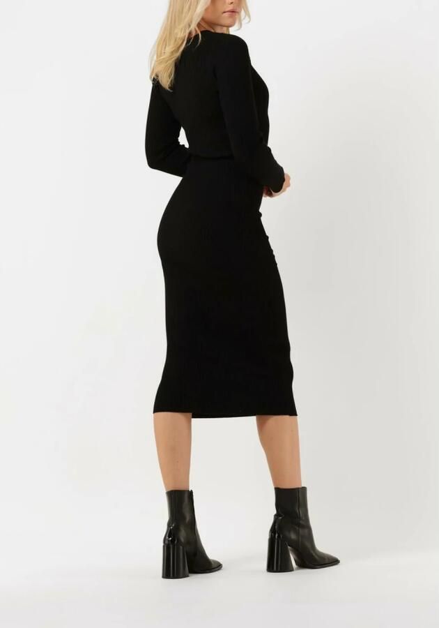 Y.A.S. Zwarte Midi Jurk YasKanna Ls Midi Knit Dress - Foto 3