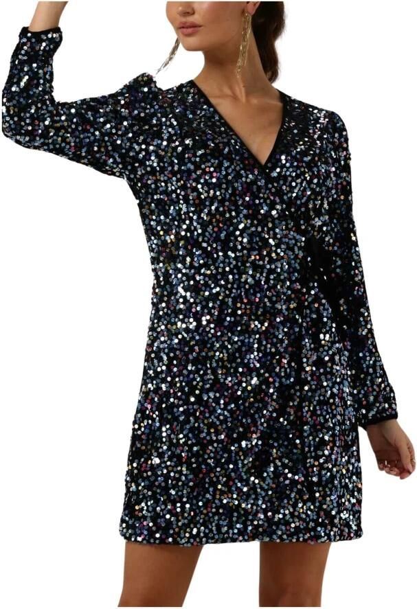 Y.A.S. Dames Jurken Yaskillo Sequin Ls Wrap Dress Zwart - Foto 3