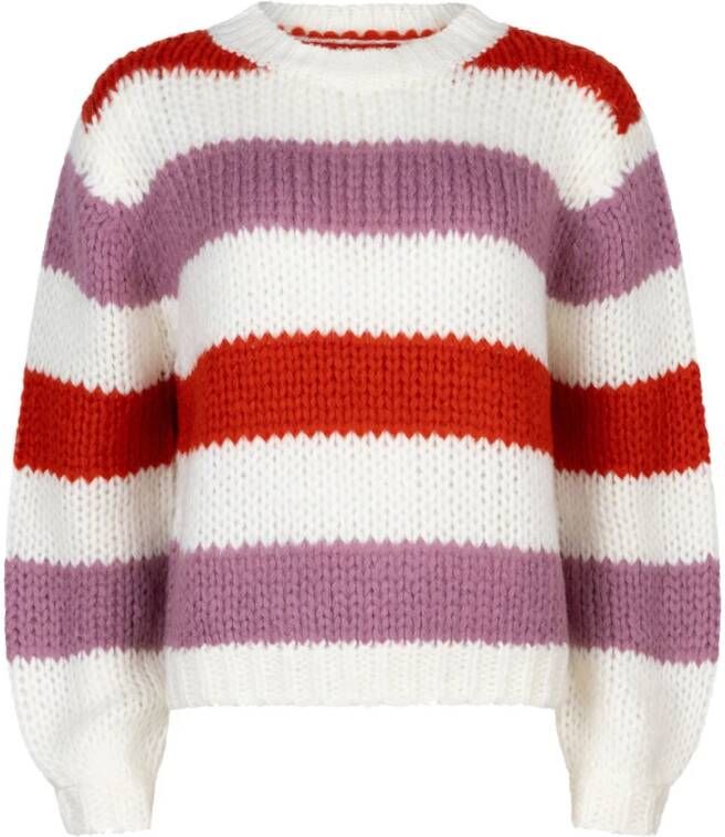 YDENCE Dames Truien & Vesten Knitted Sweater Zaya Wit