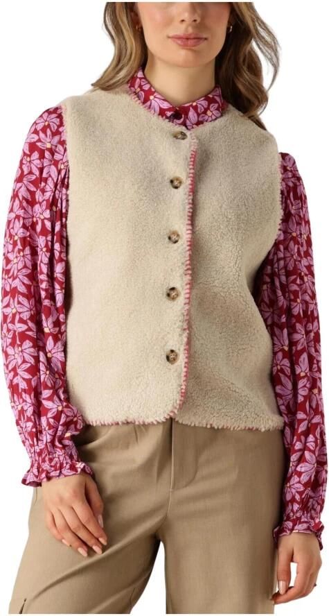 Ydence Evelynn Gilet Stijlvolle Vest Beige Dames - Foto 3