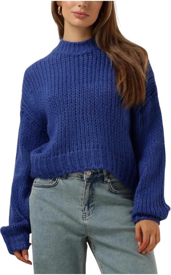 YDENCE Dames Truien & Vesten Knitted Sweater Soraya Blauw - Foto 7