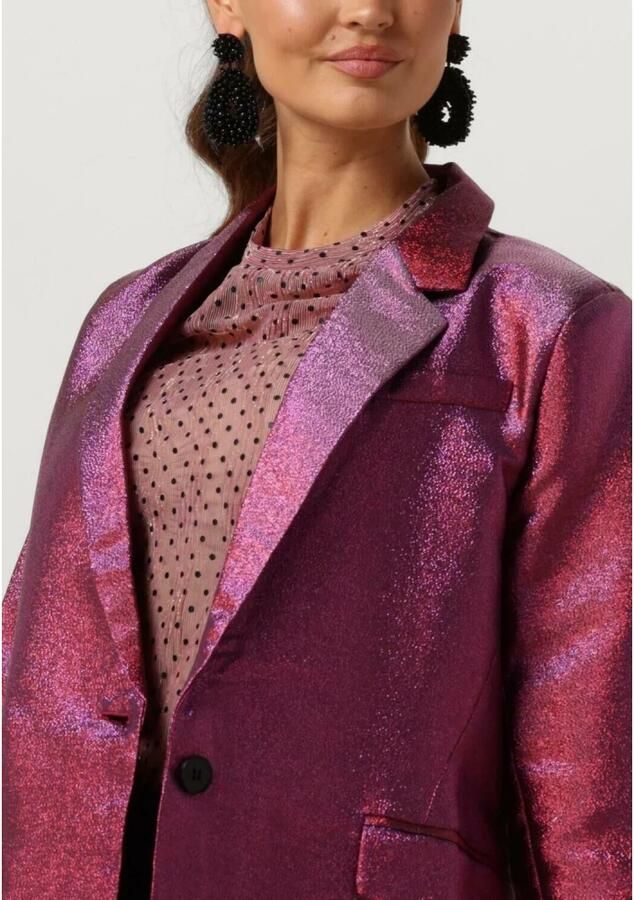 Ydence metallic oversized blazer Paige roze rood
