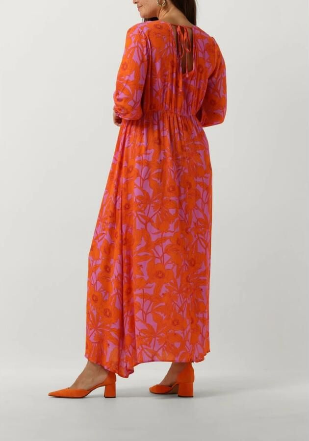 Ydence Elegante Maxi Jurk Paars Oranje Multicolor Dames - Foto 2