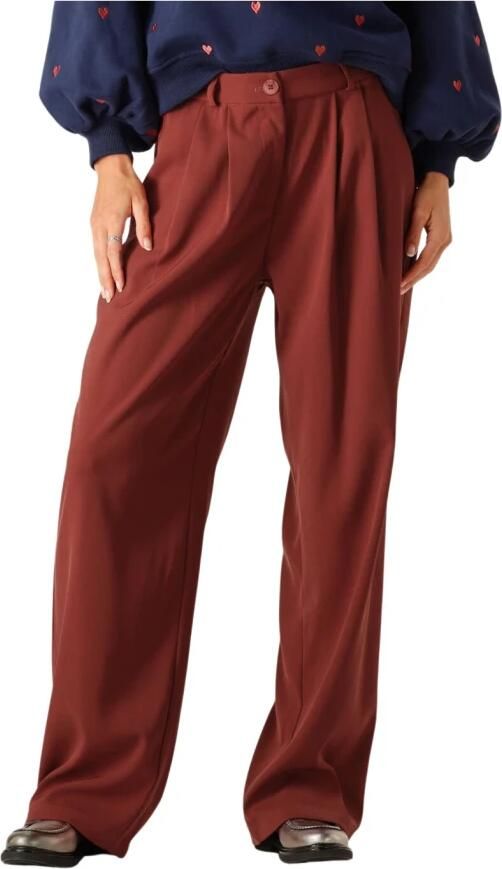 Ydence Elegante Roestkleurige Pantalon Phoebe Red Dames - Foto 5