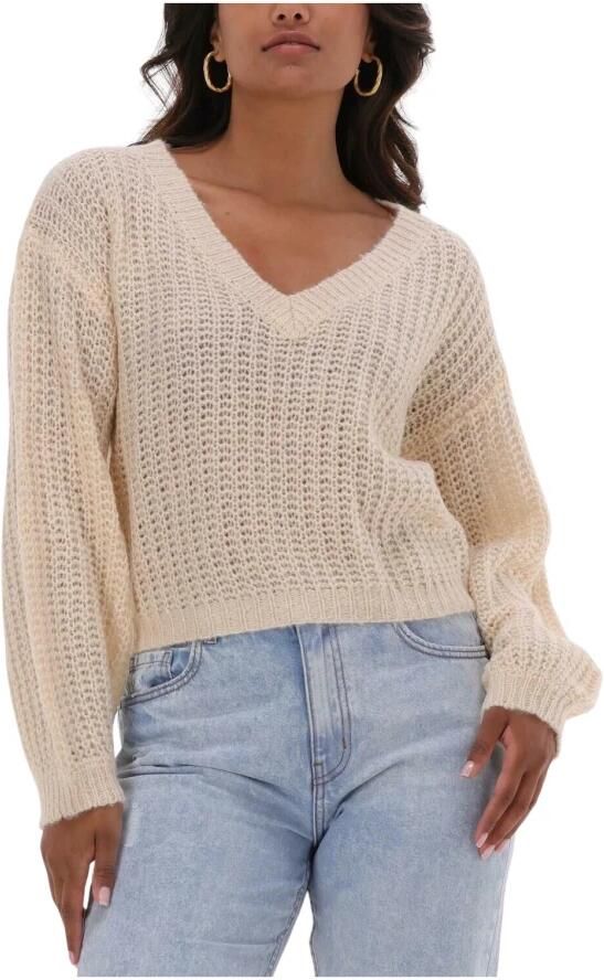YDENCE Dames Truien & Vesten Knitted Sweater Beryl Ecru - Foto 3