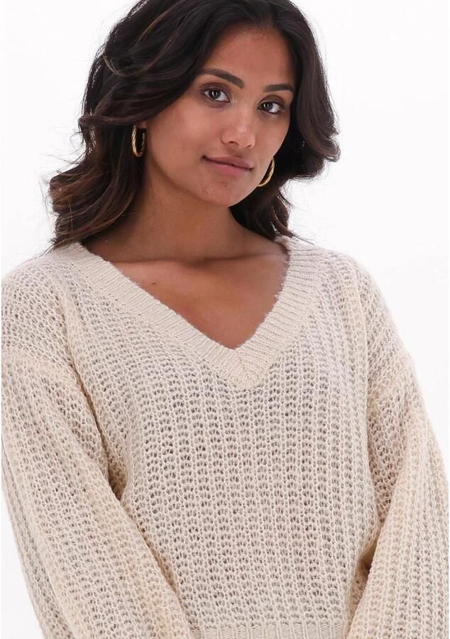 YDENCE Dames Truien & Vesten Knitted Sweater Beryl Ecru