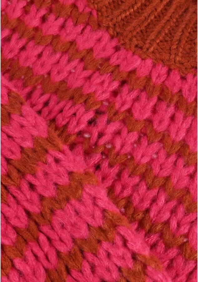 YDENCE Dames Truien & Vesten Knitted Sweater Pippa Roze - Foto 5
