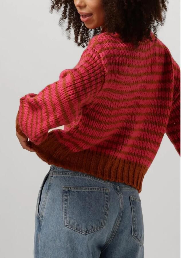 YDENCE Dames Truien & Vesten Knitted Sweater Pippa Roze - Foto 6