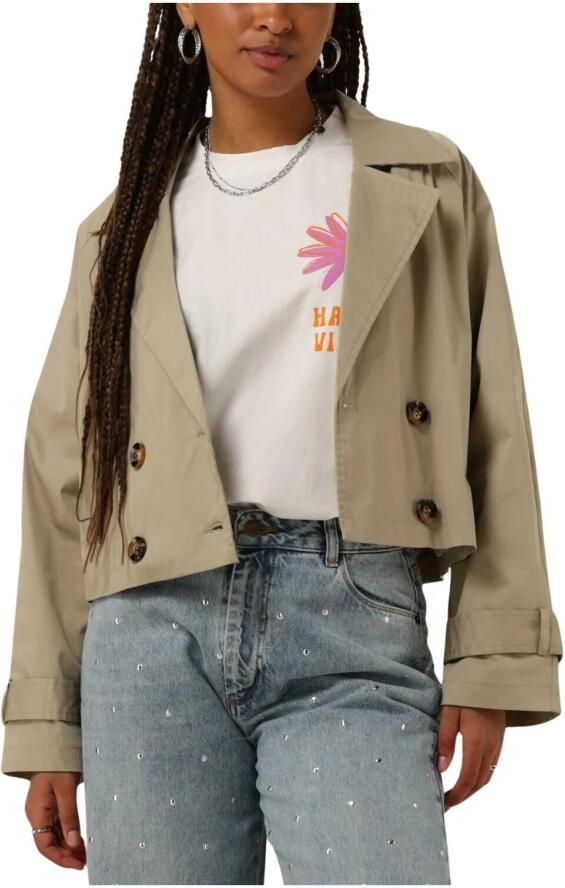 Ydence Khaki Winterjas Trendy Stijl Beige Dames - Foto 3