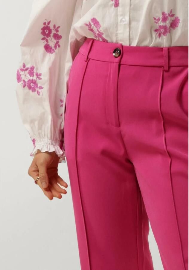 Ydence Roze Pantalon Elegant Look Pink Dames