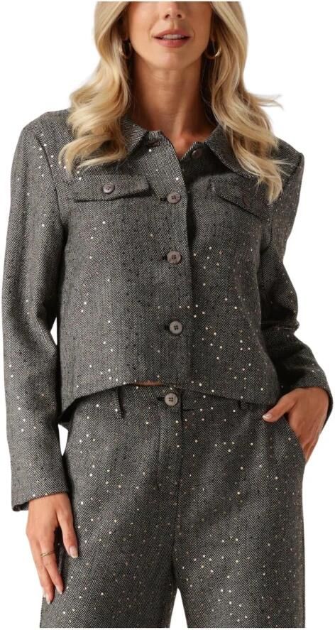 YDENCE Dames Jassen Jacket Halsey Zwart - Foto 3