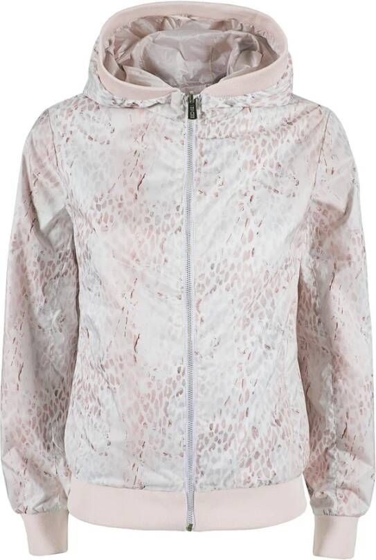 YES ZEE Beige Polyester Jackets & Coat Roze Dames