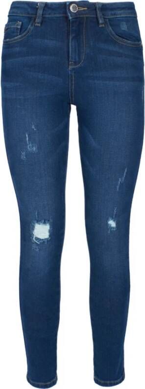 YES ZEE Blauwe katoenen jeans broek Blauw Dames