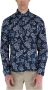 YES ZEE Bloemen Franse Kraag Herenoverhemd Multicolor Heren - Thumbnail 1