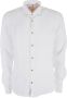 YES ZEE Linnen Casual Overhemd Klassieke Stijl White Heren - Thumbnail 1