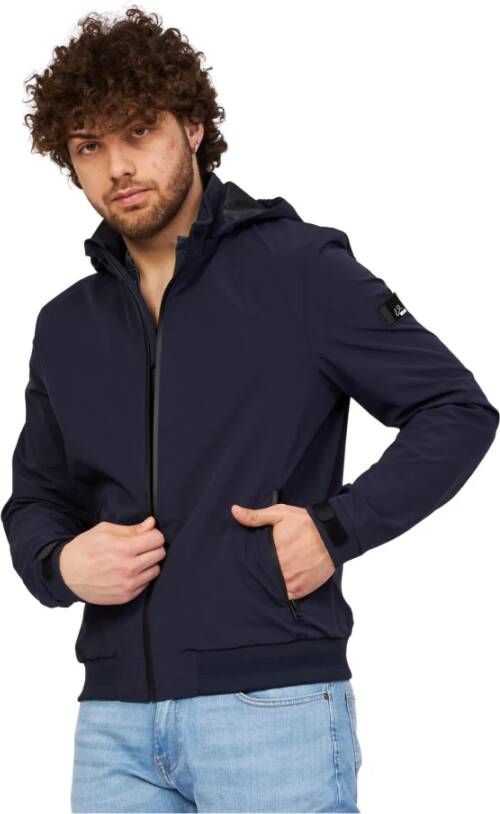 YES ZEE Coats Blauw Heren