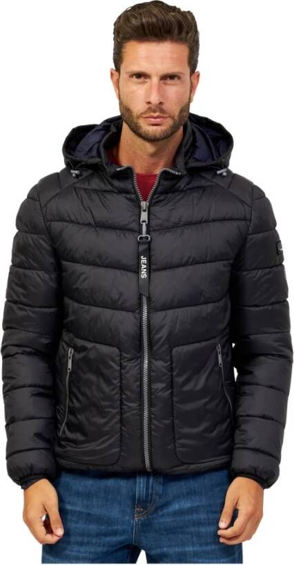 YES ZEE Coats Zwart Heren