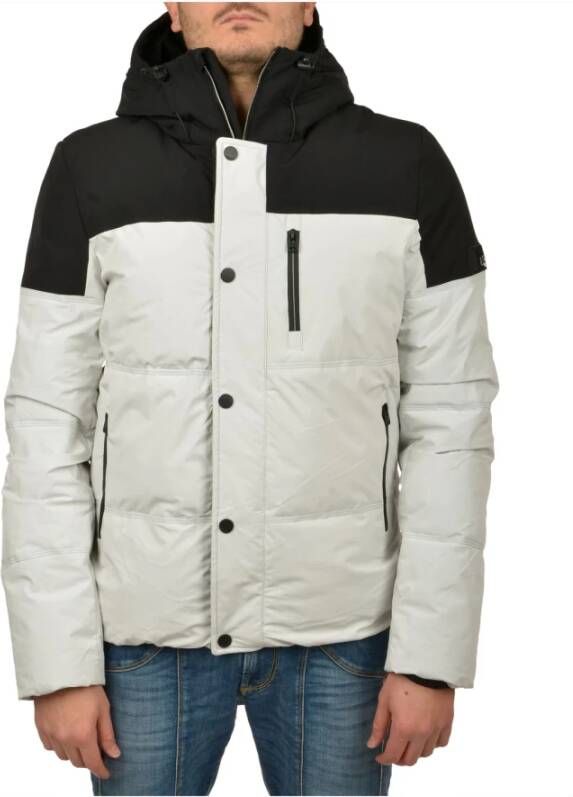 YES ZEE Down Jackets White Heren