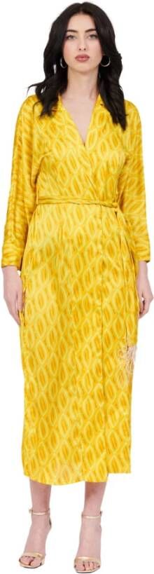 YES ZEE Dresses Geel Dames