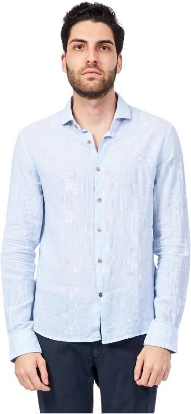 YES ZEE Formal Shirts Blauw Heren