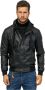 YES ZEE Zwarte polyethyleenjas met afneembare binnenkant Black Heren - Thumbnail 1
