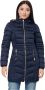 YES ZEE Blauwe Synthetische Jas voor Dames Blue Dames - Thumbnail 1
