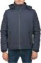 YES ZEE Korte Soft Shell Jas met Afneembare Capuchon Blue Heren - Thumbnail 3