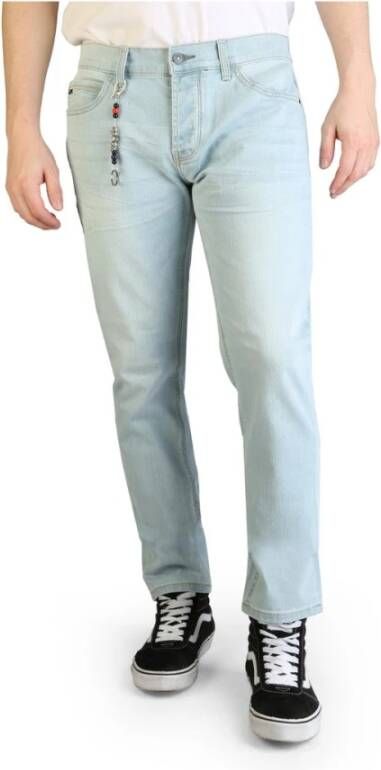 YES ZEE Slim-fit Jeans met knoopsluiting en vijf zakken Blue Heren