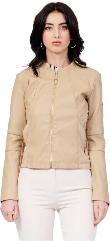 YES ZEE Light Jackets Beige Dames