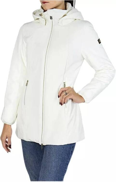 YES ZEE Waterdichte donsjas met afneembare capuchon White Dames