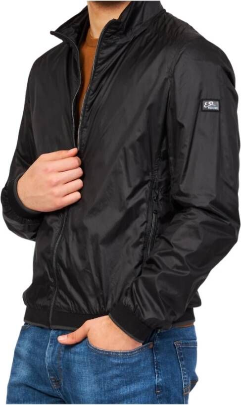 YES ZEE Heren Nylon Ritsjas Collectie Black Heren