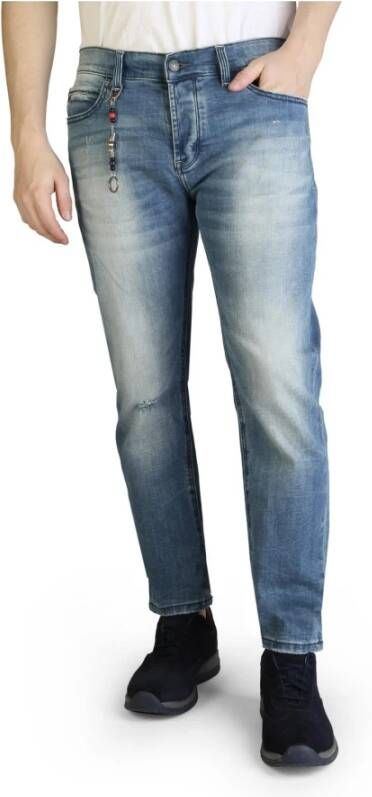 YES ZEE Katoenen Jeans voor Heren Lente Zomer Collectie Blue Heren