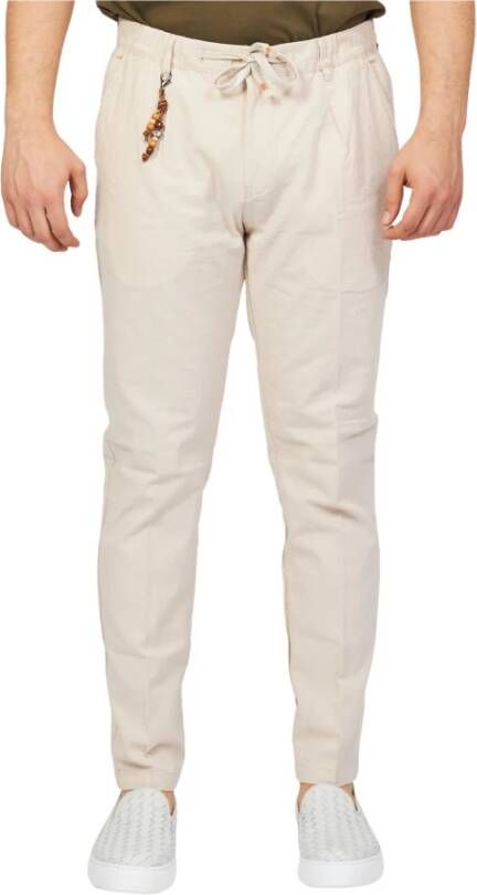 YES ZEE Trousers Beige Heren