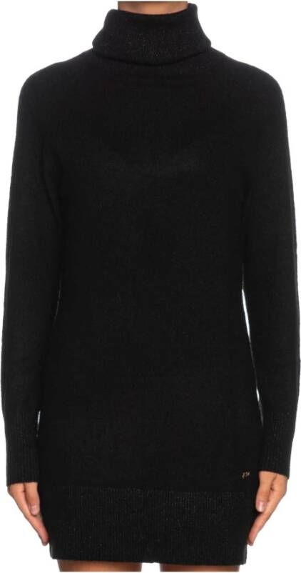 YES ZEE Zachte gebreide lurex trui jurk Beige Dames