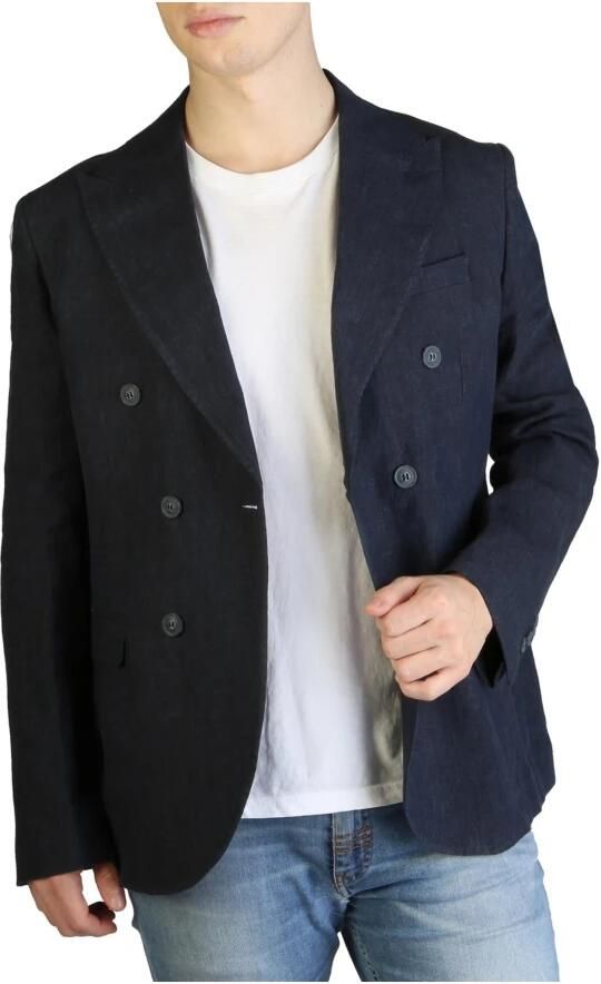 YES ZEE Heren Linnen Blazer Lente Zomer Collectie Blauw Heren - Foto 2