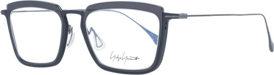 Yohji Yamamoto Grijze Rechthoekige Optische Monturen voor Vrouwen Gray Dames