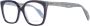 Yohji Yamamoto Paarse Cat Eye Optische Frames met Hoes Purple Dames - Thumbnail 1