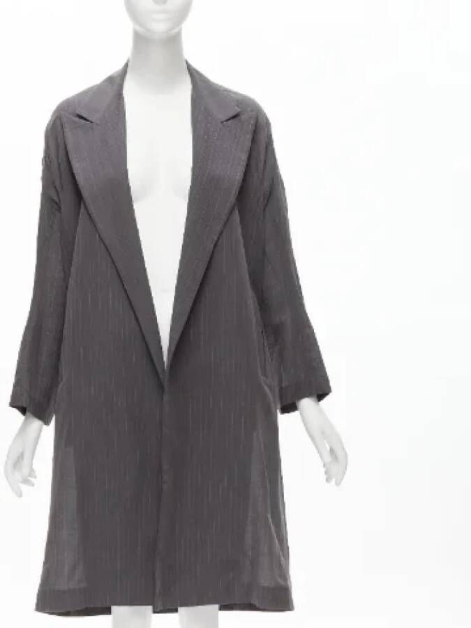 Yohji Yamamoto Pre-owned Fabric outerwear Grijs Dames
