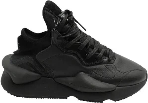 Yohji Yamamoto Pre-owned Leather sneakers Zwart Dames