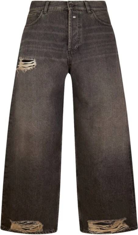 Young Poets Brede jeans Grijs Heren